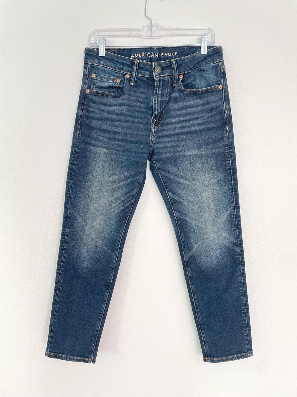 American Eagle Outfitters Women’s Airflex Blue Slim Straight Jeans 28x28